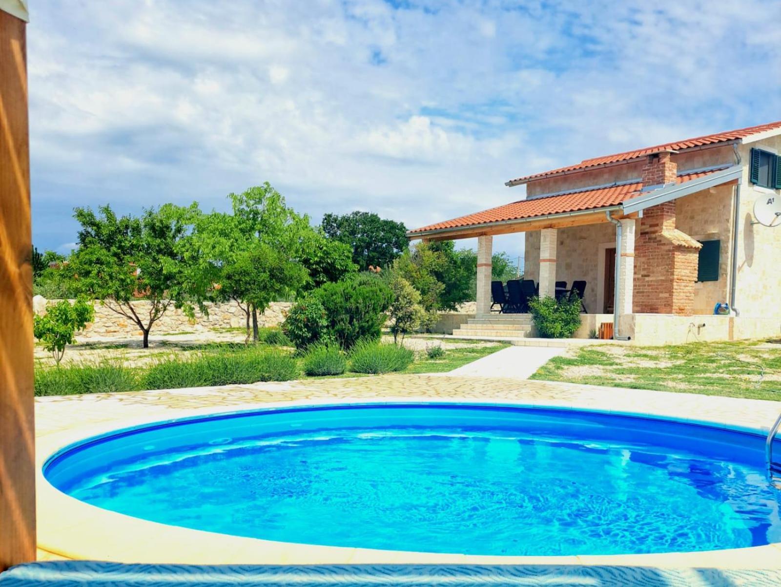 Villa Stone Pearl With Heated Swimming Pool Sveti Filip i Jakov Εξωτερικό φωτογραφία